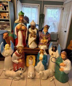 Large Nativity Scene Blow Mold Set