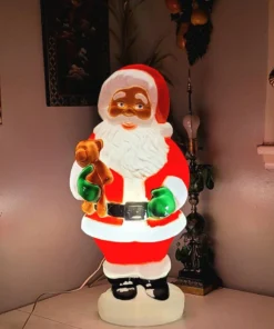Blow Mold, BRIGHT!, Santa Clause, Christmas, Holidays, Lawn Decor, Yard Decor, Plastic, Vintage Blow Mold, Lights, Holidays,