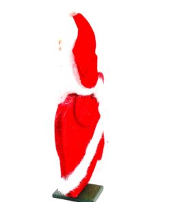 Vintage - 1960's Santa Claus Plastic Face Shelf Sitter - Fleted Red Suit and Long White Beard - Made in Japan - Vintage Santa - Collectible