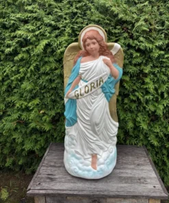 Vantage Gloria angel nativity scene Blow Mold TPI Lighted Christmas 35" 2000.