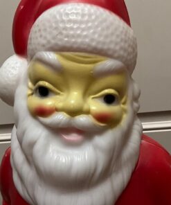Vintage 1973 Carolina Enterprise Christmas Santa Claus Light Up Blow Mold