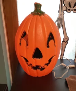 Vintage Union Products Don Featherstone Lighted Jack-O-Lantern Blow Mold