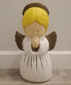 VTG Grand Venture 18" Praying Angel Christmas Nativity Blow Mold 1999 Yard Decor
