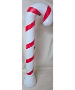 Union Products Vintage 40-inch Candy Cane-Shaped Christmas Blow-Molded Light-Up Ornaments