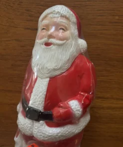 Santa Vintage Union Products Christmas 13” Blow Mold Mint Sealed Light Up NOS