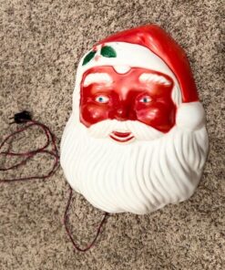 Working Plastic NOMA Vintage Light Up Santa