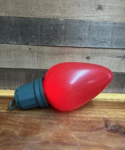 Large 13” Blow Mold Red Bulb Light LED Holiday Jumbo Christmas Ornament