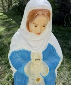 SANTA'S BEST BLOWMOLD Mary Nativity Outdoor Christmas Blow Mold 28" *Read!