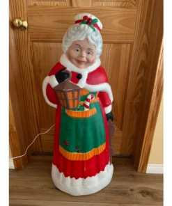 Vintage Mrs Claus Christmas Blow Mold Light Up Outdoor Decor 37 Inch Empire