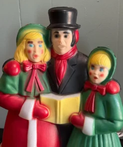 Victorian Christmas Carolers Blow Mold Dickens Christmas