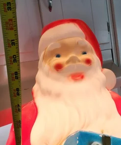 1970s Empire Plastic Blow-Molded Outdoor Santa Claus, Outdoor Light-Up Figurine - Santa Claus - Christmas - Christmas Decorations - Empire - Blow-Molded - Vintage Christmas