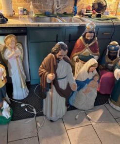 Vintage Blow Mold Nativity Set