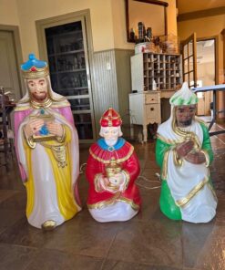Vintage three wise men blow molds