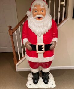 Rare Vintage Santa Claus with Snow Base 51/2 feet tall
